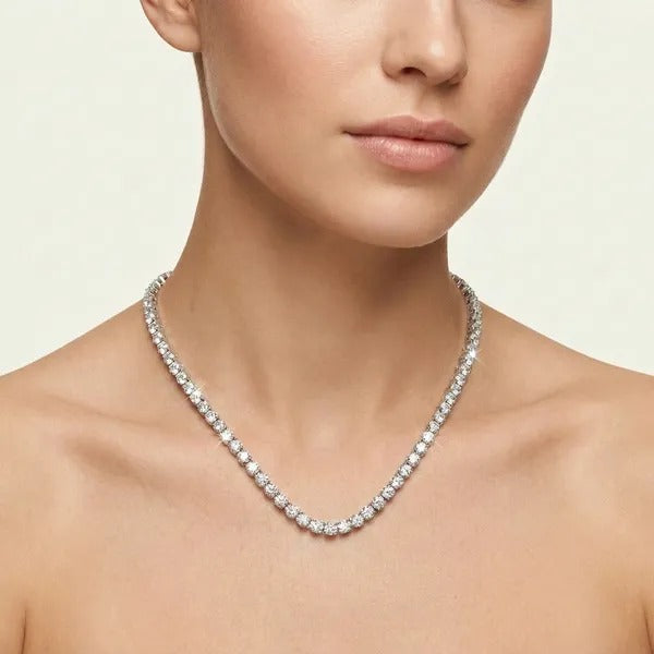 Round Chain Tennis Necklace Essentials