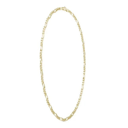 Semi-Solid Figaro Link 24 in. Chain Necklace 5.8mm