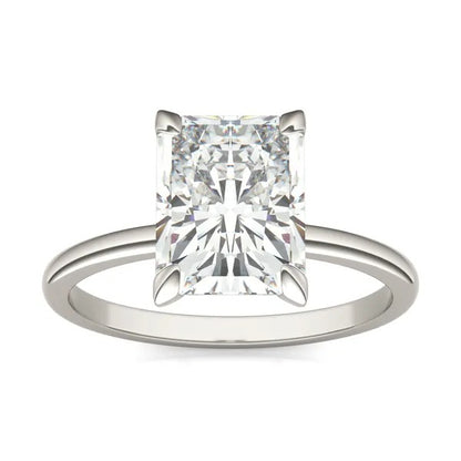 Radiant Classic Solitaire Engagement Ring