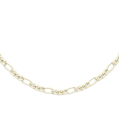 Semi-Solid Figaro Link 24 in. Chain Necklace 5.8mm
