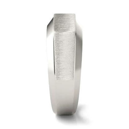 Asymmetrical Princess Signature Ring