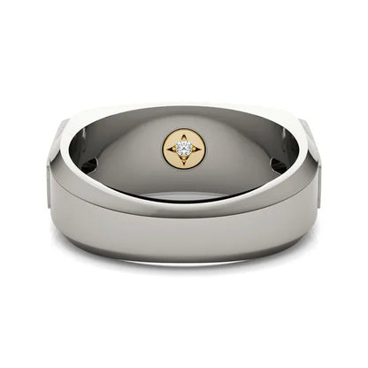 Asymmetrical Princess Signature Ring