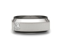 Asymmetrical Princess Signature Ring